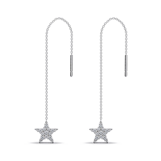 スターピアス チェーンタイプ (※シングル0.21ct&ペア0.42ct)