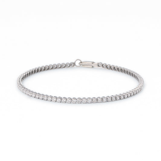 【即納可能】Light Tennis ブレスレット 2ct 18.5cm