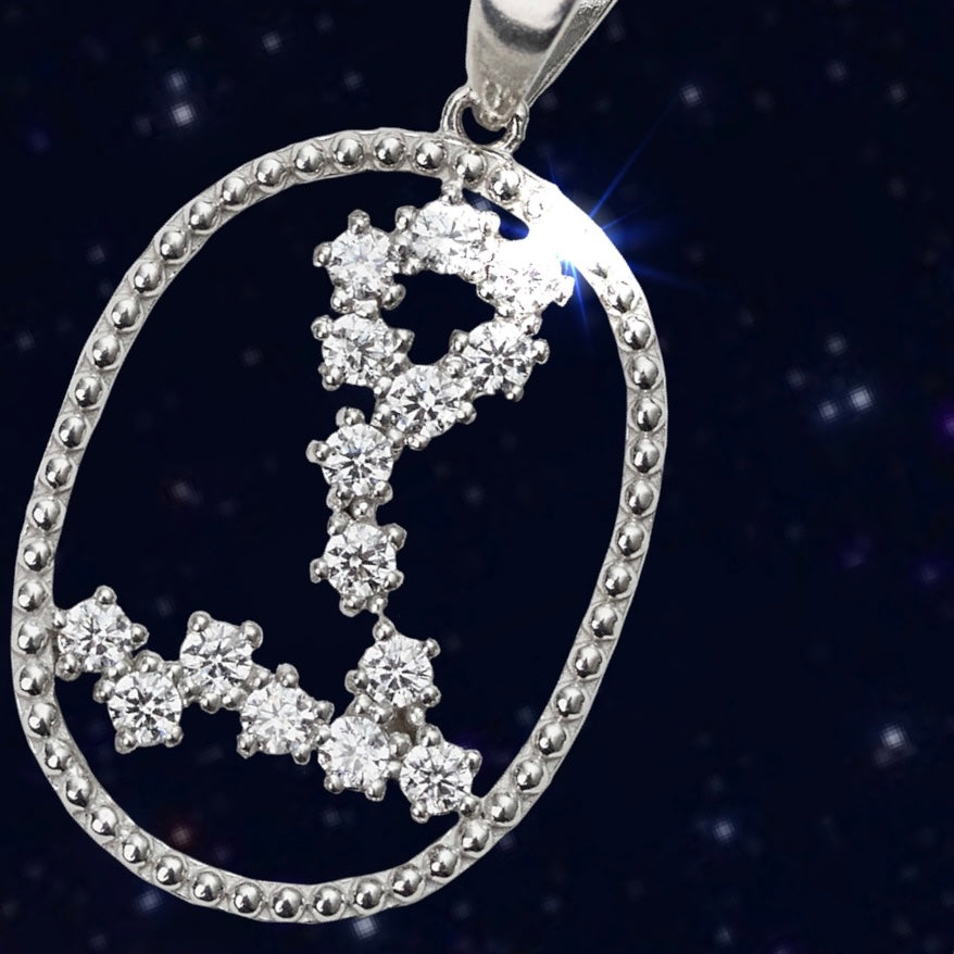 【即納可能】うお座 (0.3ct) 12星座コンステレーション ロングネックレス (山脇道子氏コラボレーション製品)