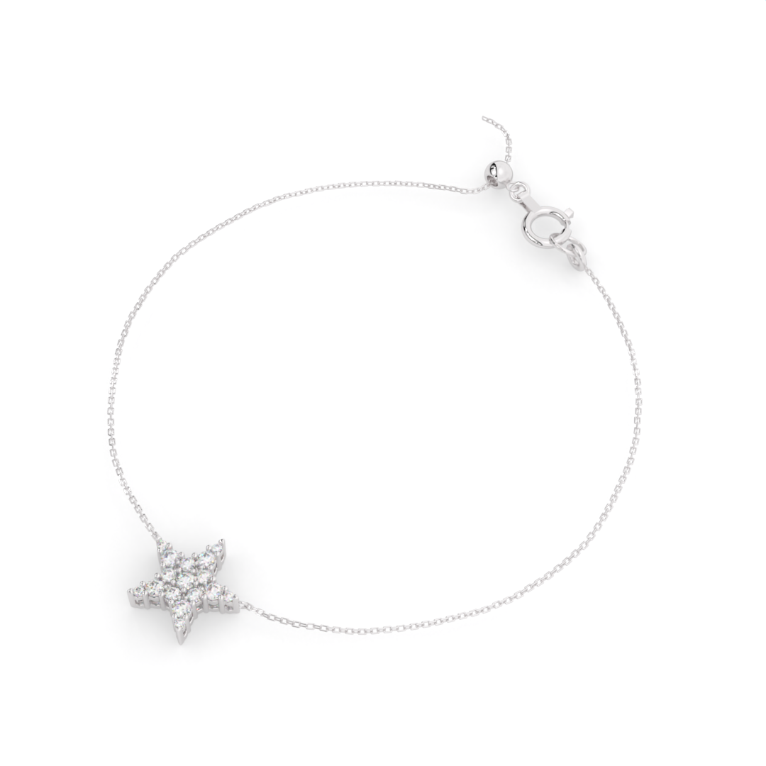 【即納可能】スター ブレスレット(0.21ct)