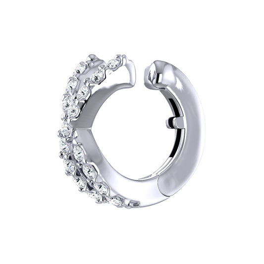 イヤーカフ クロス (0.32ct)