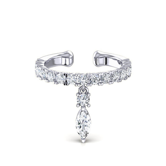 イヤーカフ マーキス (0.42ct)