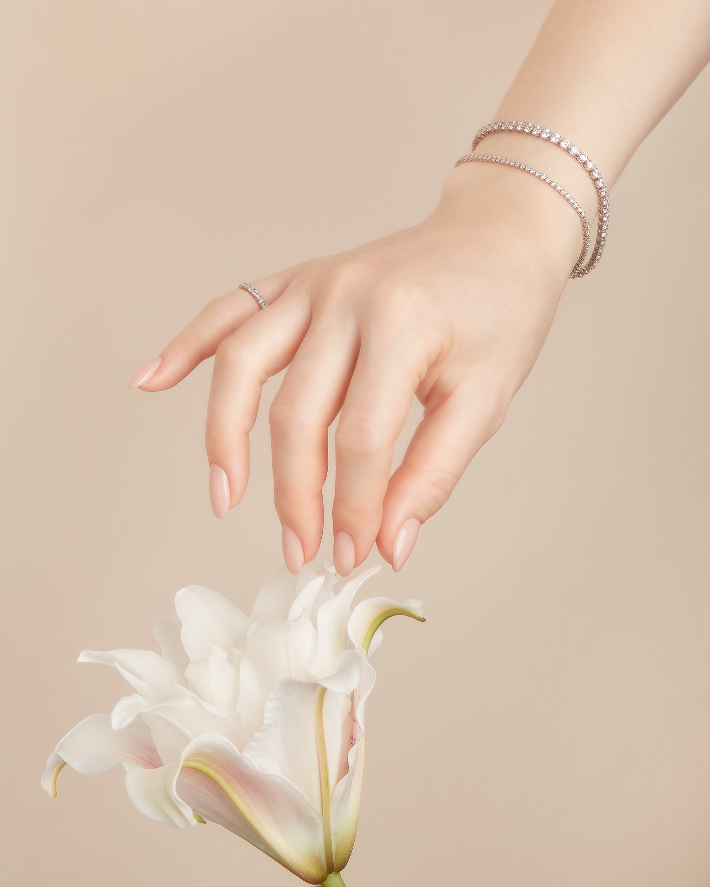 【即納可能】Light Tennis ブレスレット 2ct 16.5cm