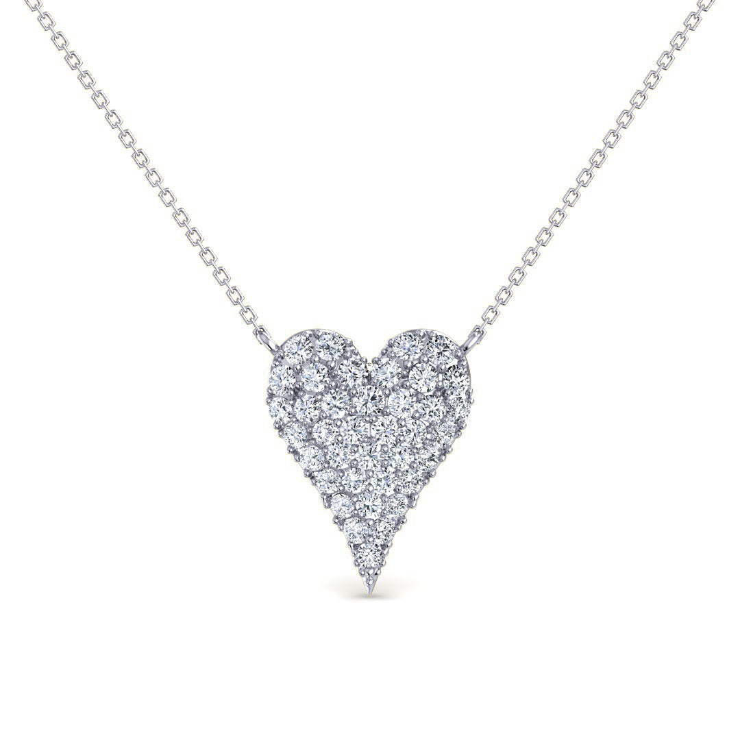 ハート ネックレス(0.36ct)