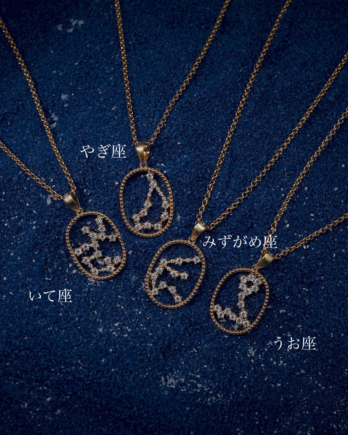 12星座コンステレーション ロングネックレス (0.1~0.31ct)
