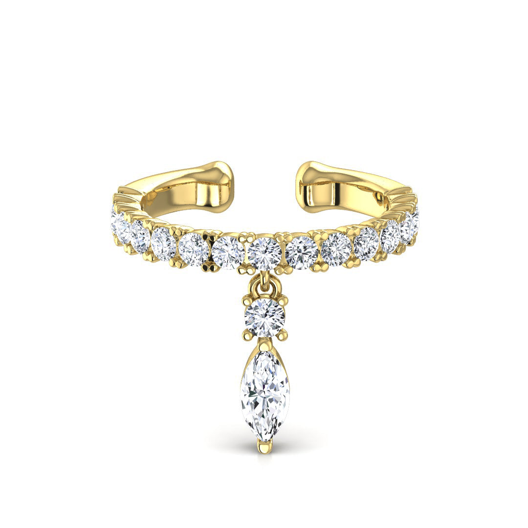 イヤーカフ マーキス (0.42ct)