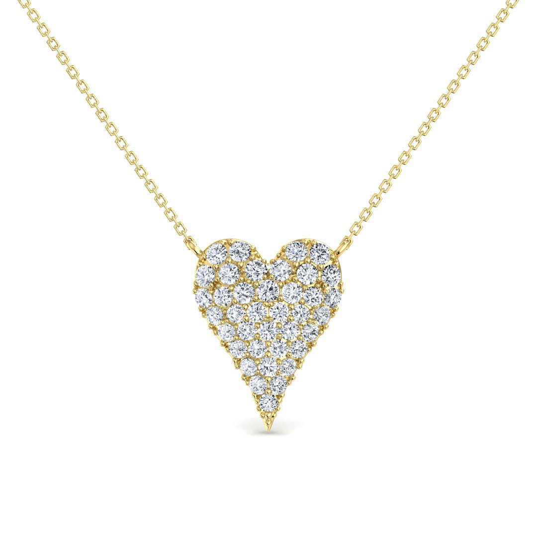 ハート ネックレス(0.36ct)