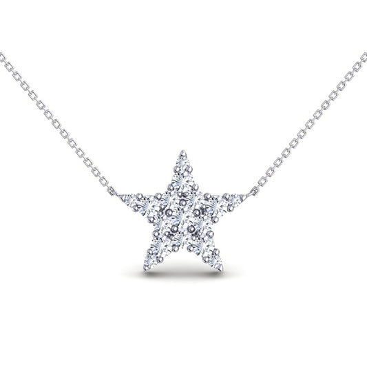 スター ネックレス(0.21ct)