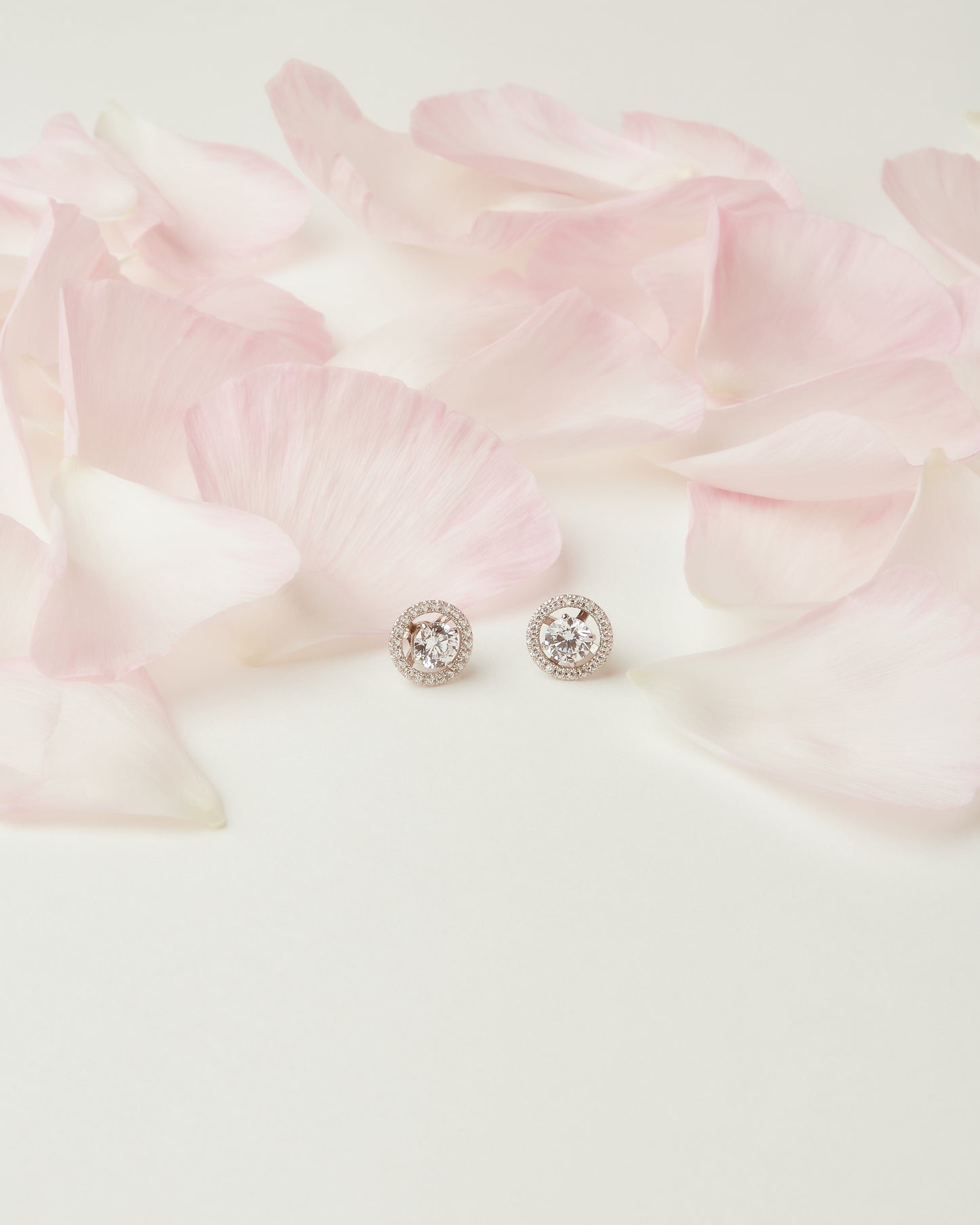 【即納可能】GIOIA 0.5ct+ 2wayラウンドHaloピアス (※Dカラー) ペア