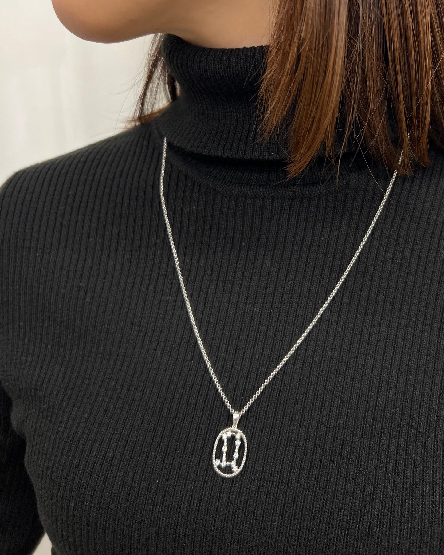【即納可能】ふたご座 (0.22ct) 12星座コンステレーション ロングネックレス (山脇道子氏コラボレーション製品)
