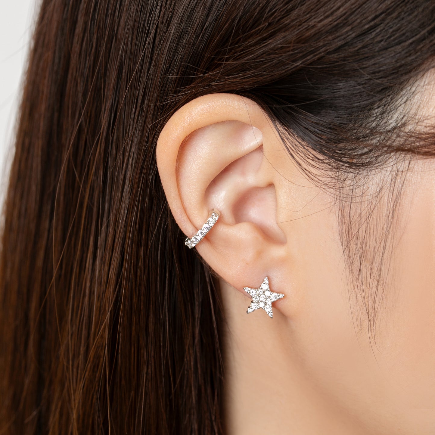イヤーカフ ストレート (0.14ct)