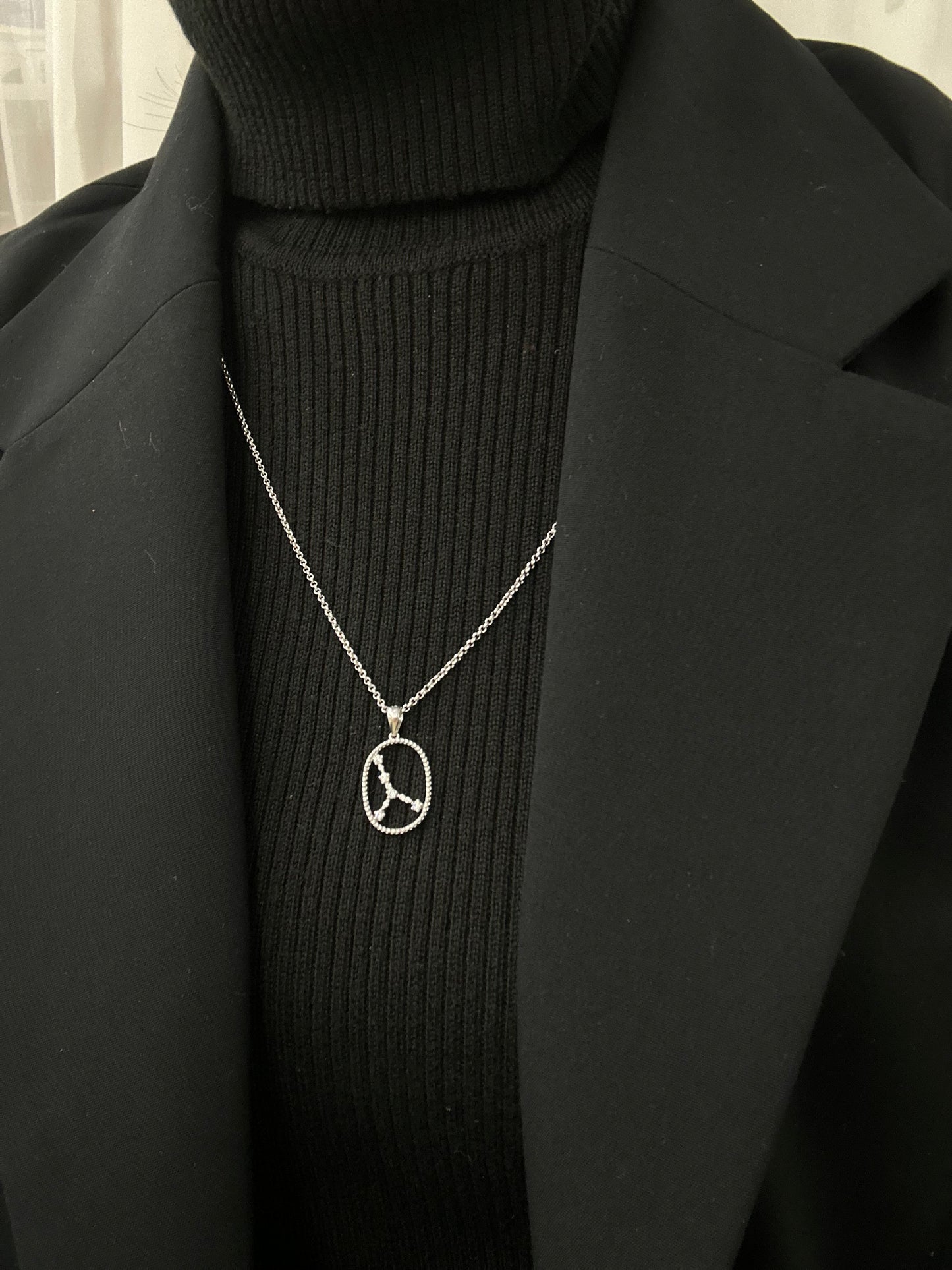 【即納可能】かに座 (0.12ct) 12星座コンステレーション ロングネックレス (山脇道子氏コラボレーション製品)