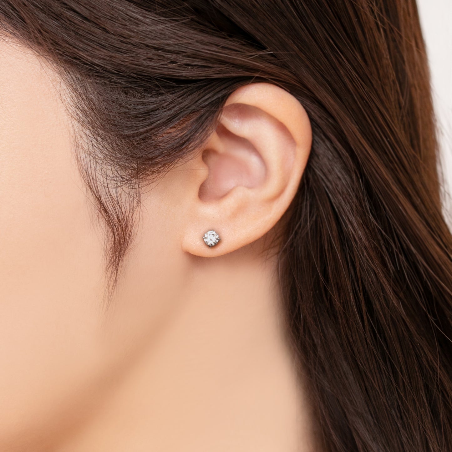GIOIA 0.3ct+ ソリティア一粒ラウンドダイヤモンド ピアス