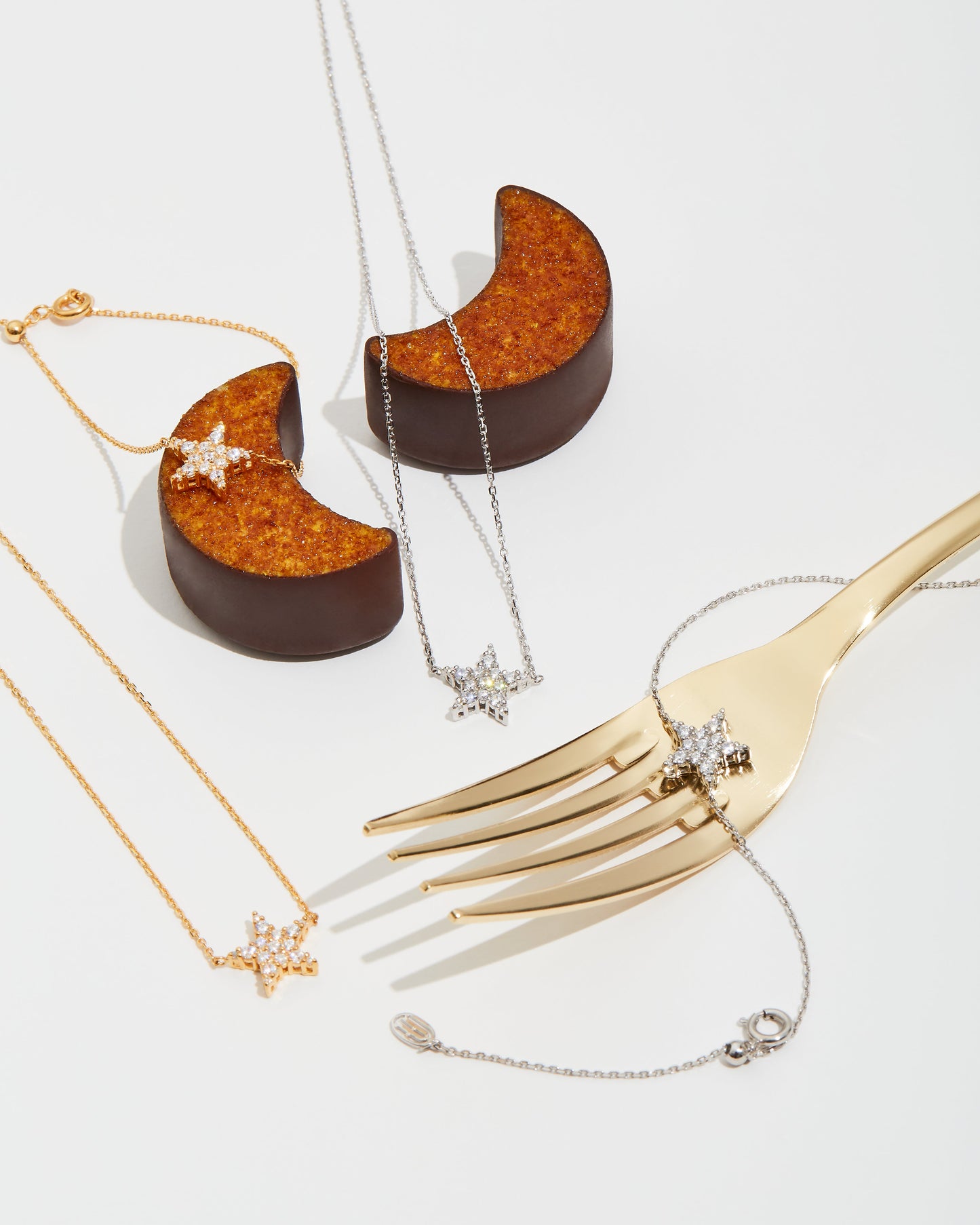 【即納可能】スター ネックレス(0.21ct)