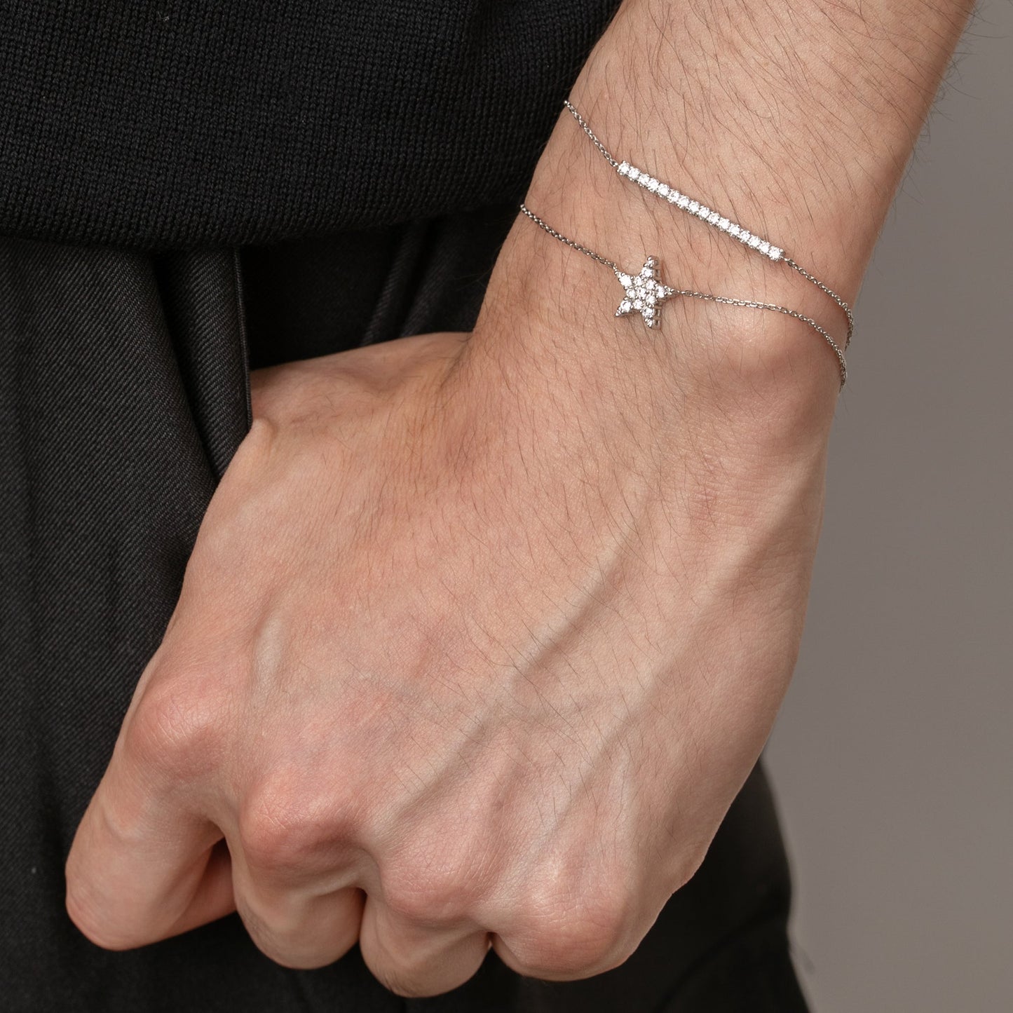 【即納可能】スター ブレスレット(0.21ct)