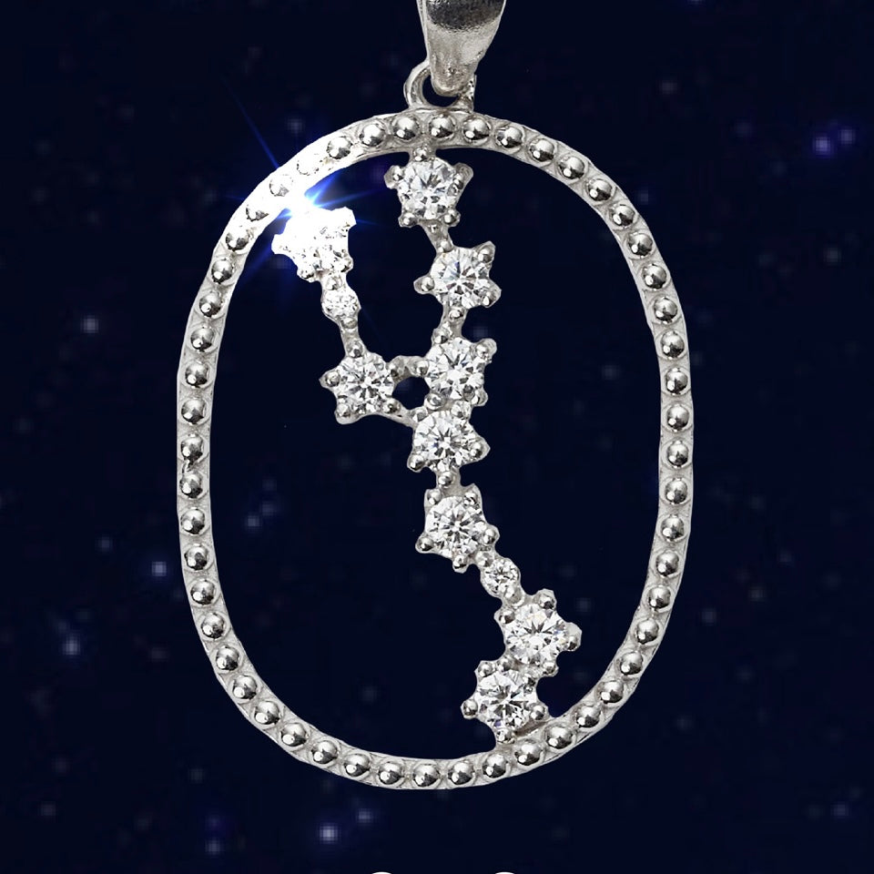 【即納可能】おうし座 (0.18ct) 12星座コンステレーション ロングネックレス (山脇道子氏コラボレーション製品)