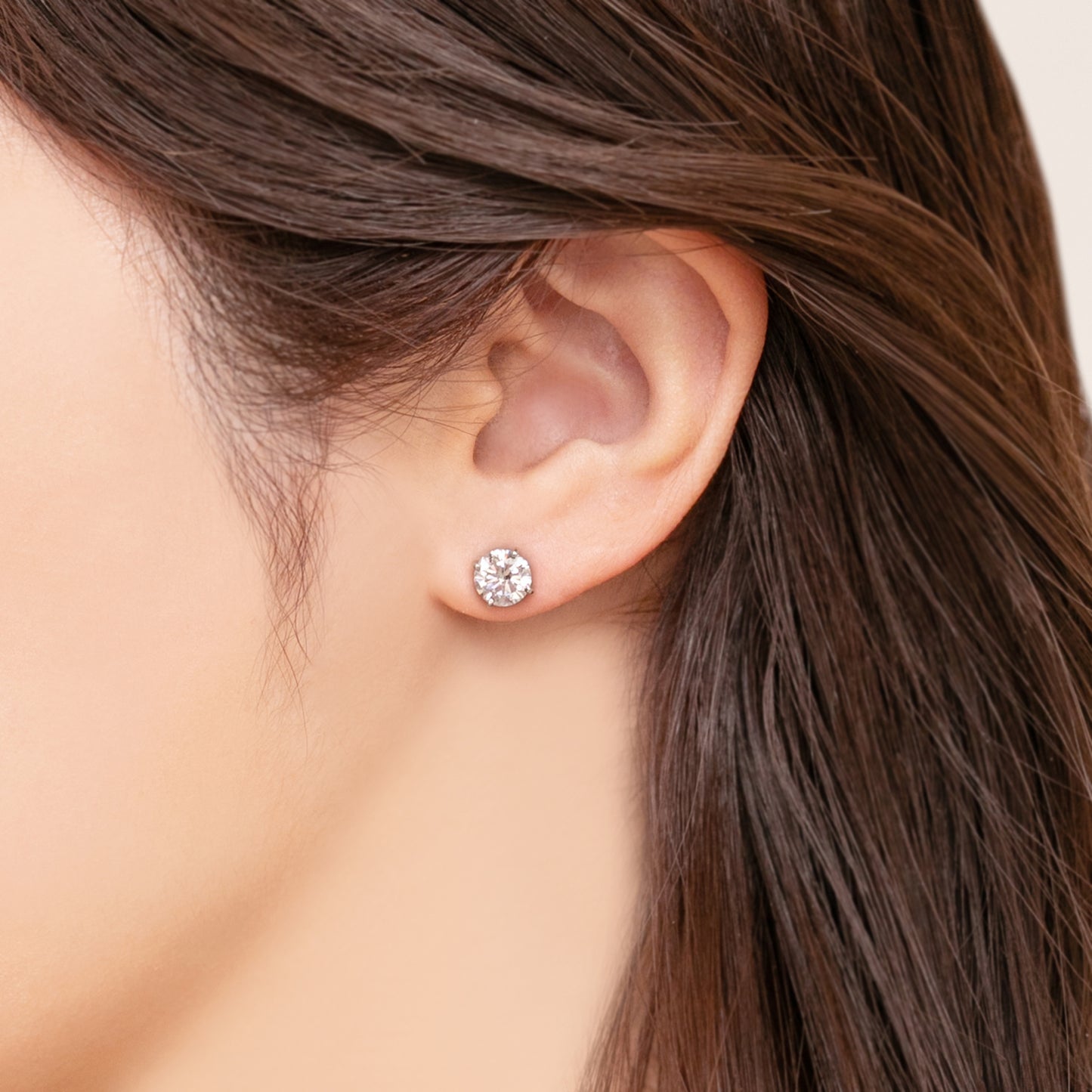 【即納可能】GIOIA 1ct+ 2wayラウンドHaloピアス ペア