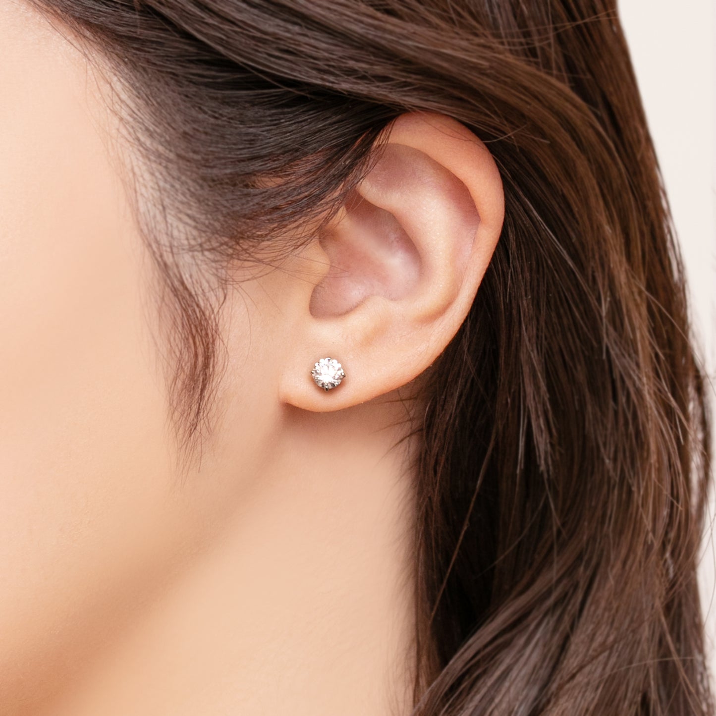 【即納可能】GIOIA 0.5ct+ 2wayラウンドHaloピアス (※Dカラー) ペア