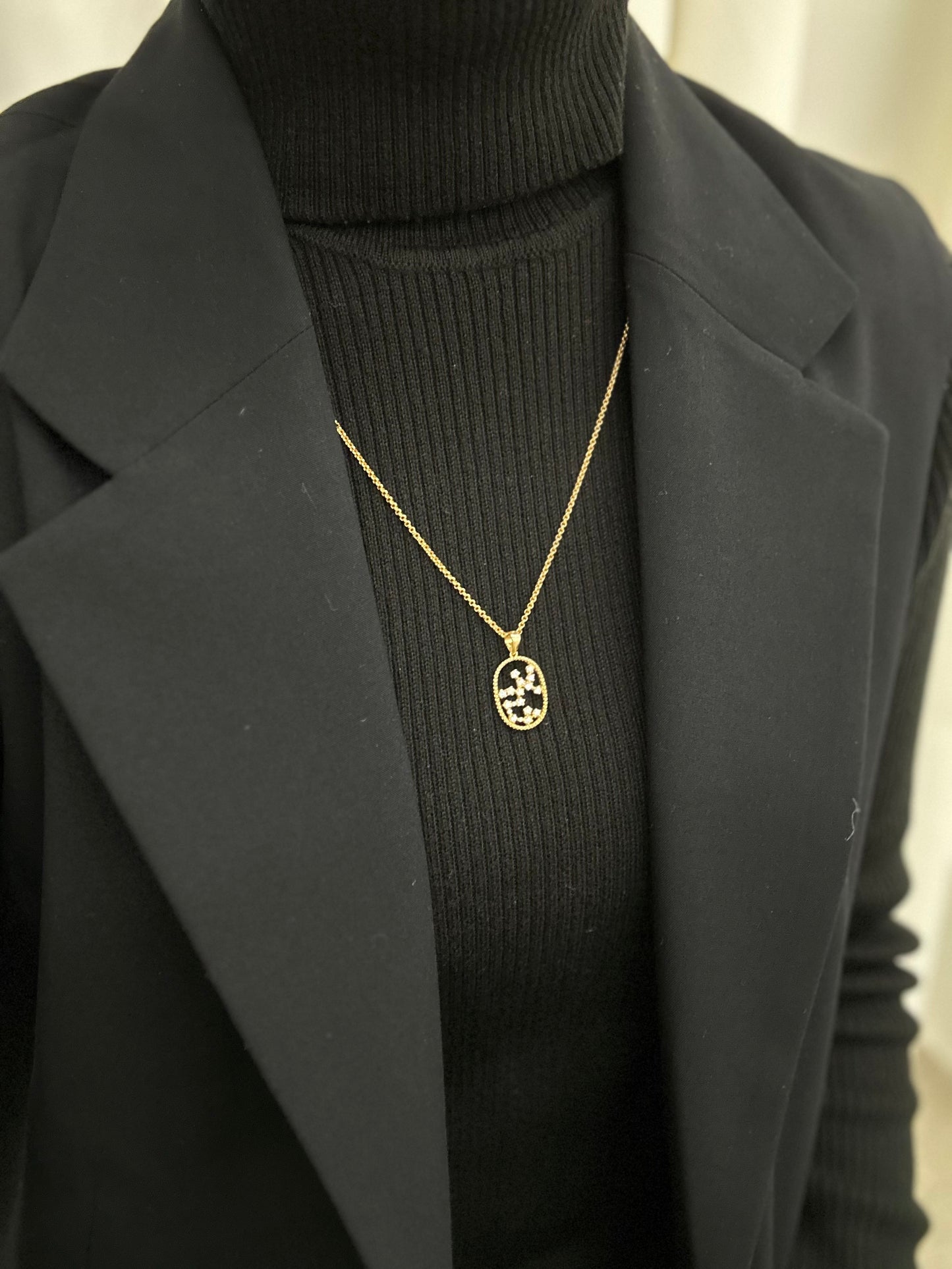 【即納可能】いて座 (0.31ct) 12星座コンステレーション ロングネックレス (山脇道子氏コラボレーション製品)
