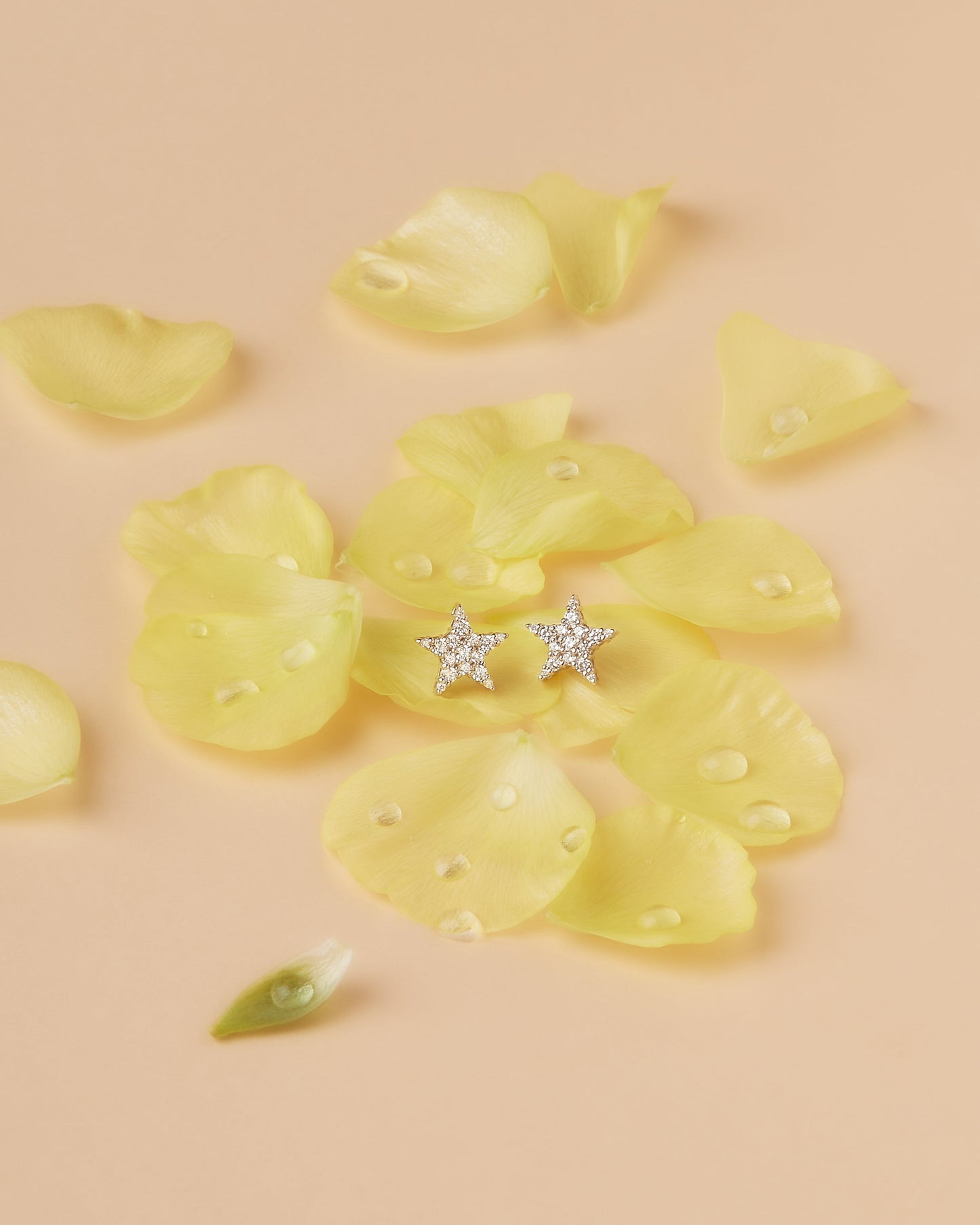 【即納可能】スターピアス ポストタイプ シングル0.21ct