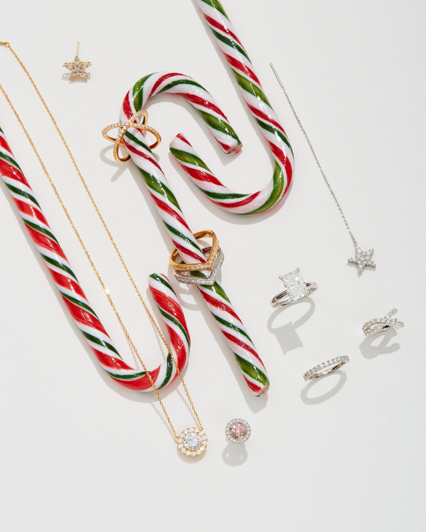 GIOIA 1ct+ ラウンドHaloネックレス