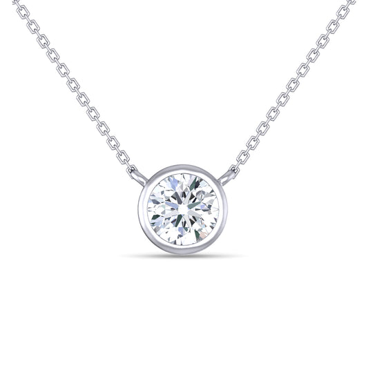 GIOIAベゼルネックレス 0.3ct+