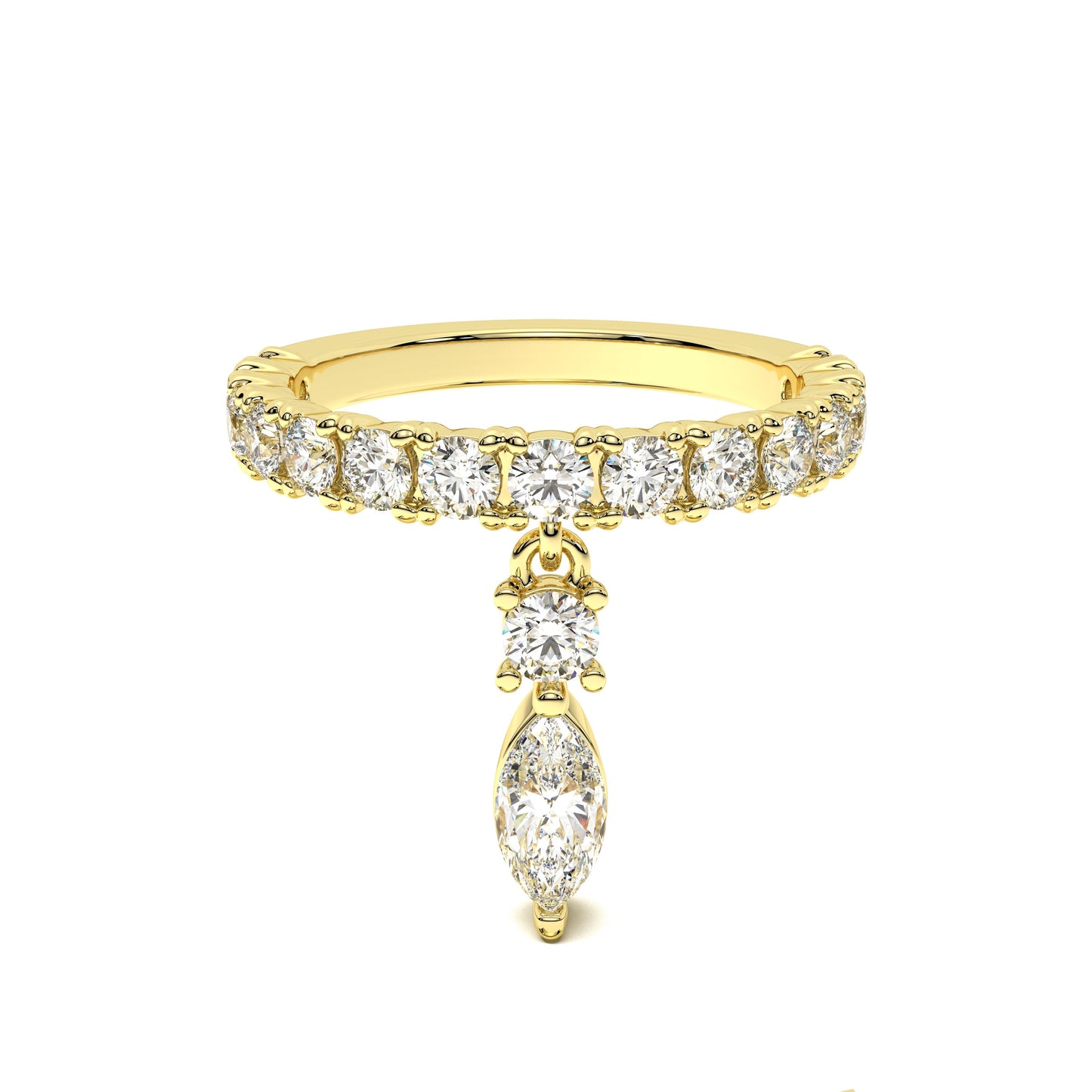 【即納可能】Wish Upon Pinky リング マーキス (0.46ct, 山脇道子氏コラボレーション製品)K18イエローゴールド6号