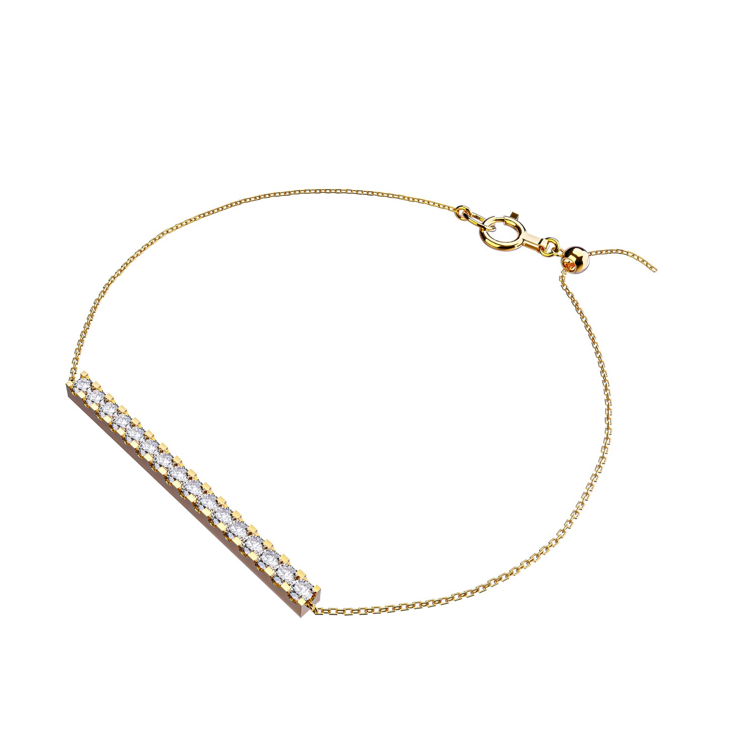 【即納可能】LINE ブレスレット (※0.3ct)