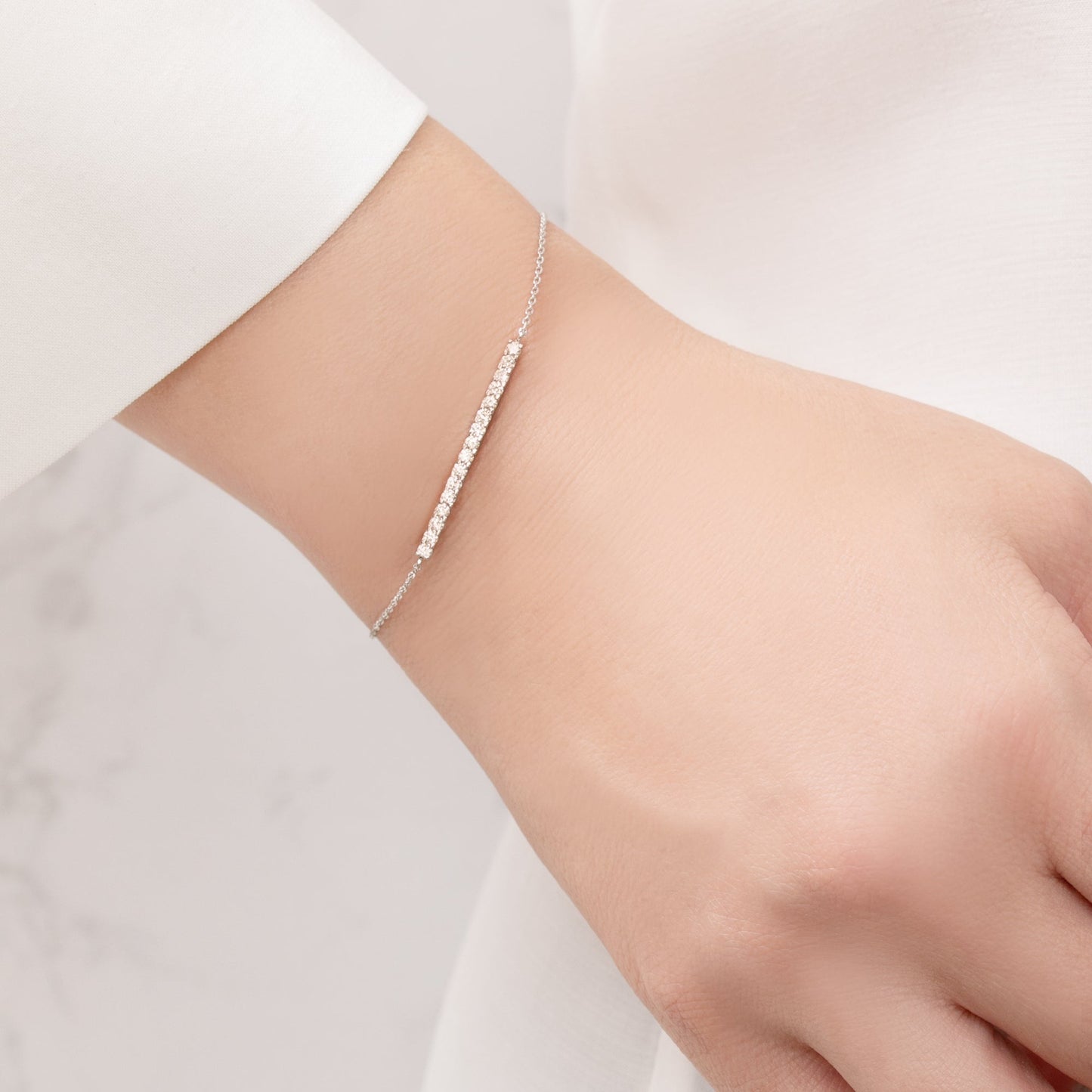 【即納可能】LINE ブレスレット (※0.3ct)