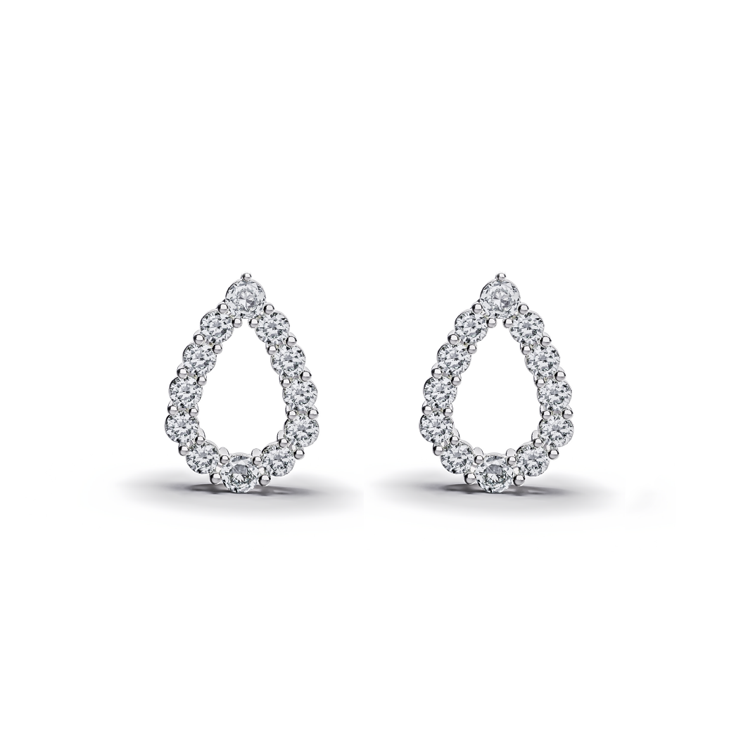 【即納可能】Sizukuピアス ポストタイプ ペア0.50ct