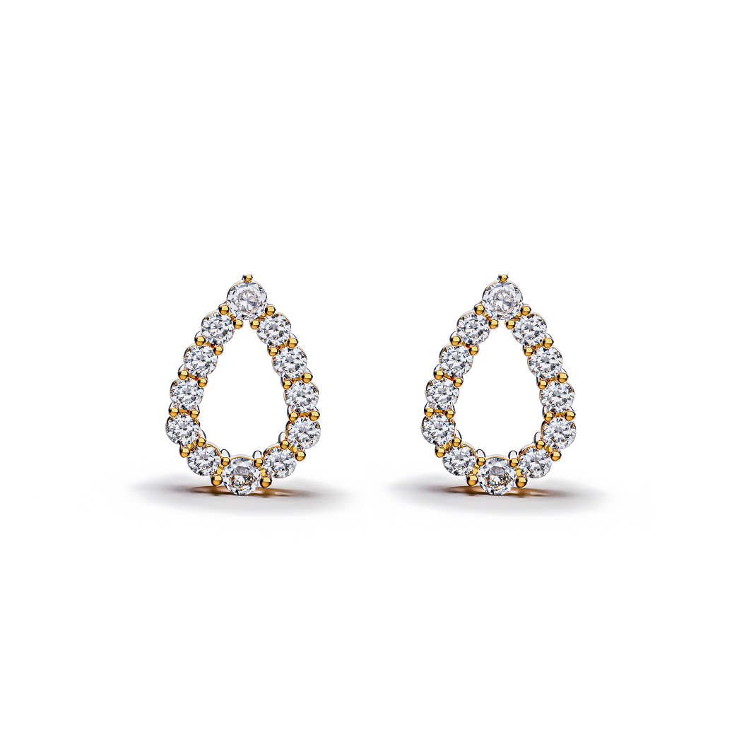 【即納可能】Sizukuピアス ポストタイプ ペア0.50ct
