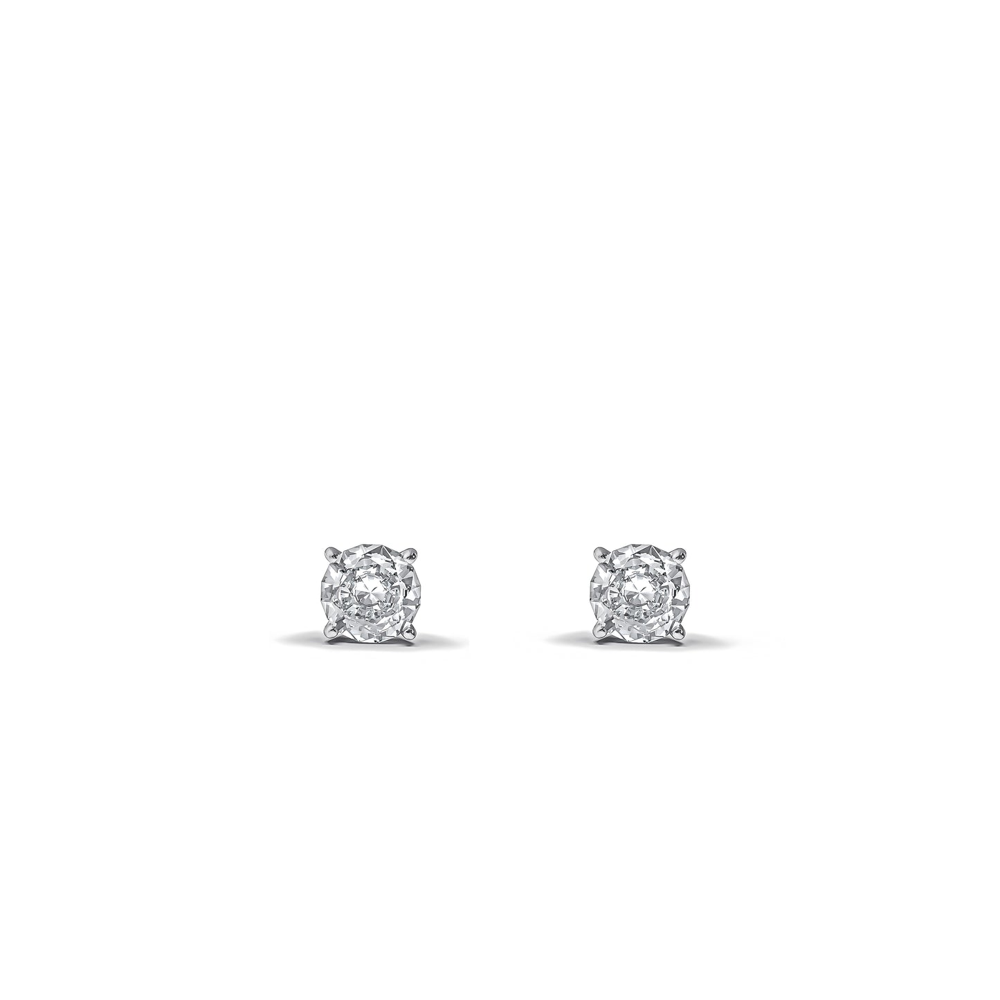 【即納可能】GIOIA　0.5ct＋　ソリティア一粒ラウンドダイヤモンド　ピアス  (※Dカラー)　ペア