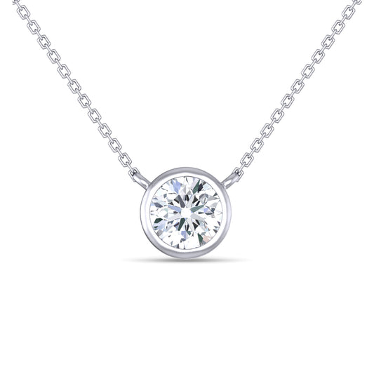 GIOIAベゼルネックレス　0.3ct+