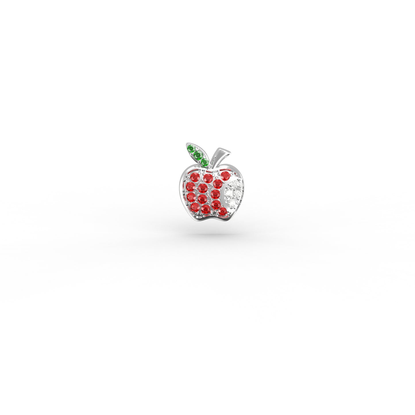 りんごパヴェ ピアス　シングル (ポストタイプ）